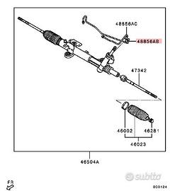 Tubo olio servosterzo mitsubishi evo 10