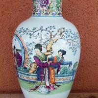 Vaso Orientale Giapponese. Porcellana Geisha 30cm