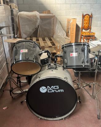 Batteria acustica completa MG Drum,  piatti Meinl