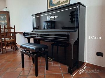 Pianoforte verticale Yamaha U3 nero con panca 