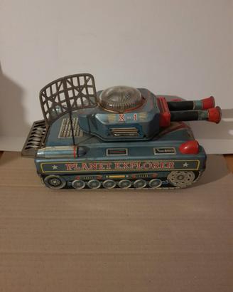 Carro armato modellino latta planet explorer