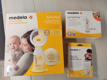  Tiralatte elettrico Medela Swing Flex + accessori