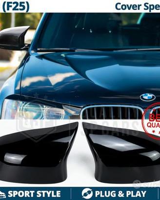 CALOTTE SPECCHIETTI per Bmw X3 F25 Nero Lucido