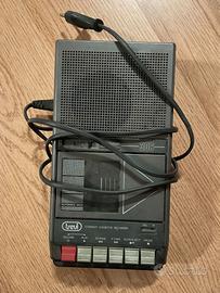 LETTORE REGISTRATORE MUSICASSETTE TREVI 306