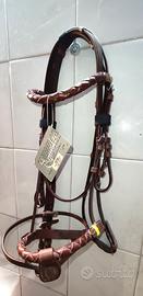BRIGLIA INGLESE  EQUESTRO IN CUOIO SUPERIORE