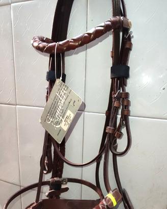 BRIGLIA INGLESE  EQUESTRO IN CUOIO SUPERIORE