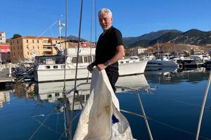 genoa con garroccio 549 base per barca 9/10 mt