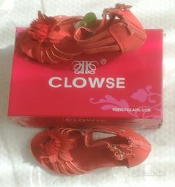 Sandali donna rossi Tg 39 Nuovi con cartellino