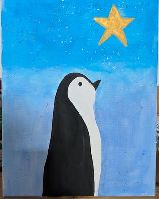 Dipinto di un pinguino