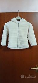 Cappotto color panna bambina 8 anni