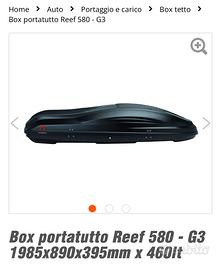 Box portatutto/porta sci G3 580