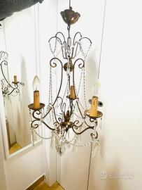 Lampadario vintage francese stile Luigi XV