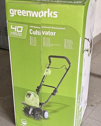 Greenworks 40V Motozappa + 2 Batterie