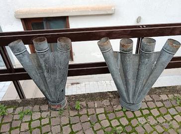 Elementi vintage industrial ex impianto areazione 