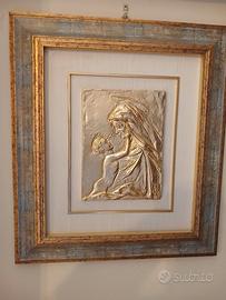 Quadro Bassorilievo  Maternità  Sergio Verginelli