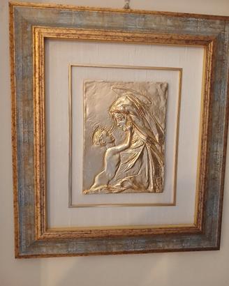 Quadro Bassorilievo  Maternità  Sergio Verginelli