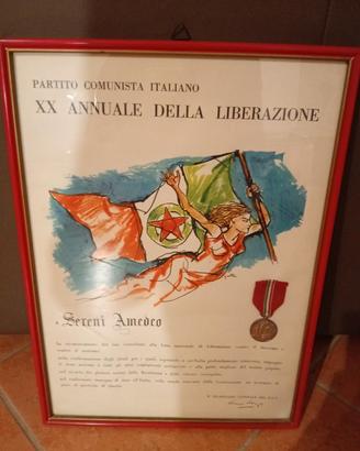 attestato commemorativo ufficiale 