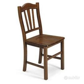 Sedia fondo legno colore noce