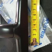 Maniglia per infissi in alluminio col.Nero-Bianco