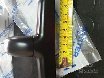 Maniglia per infissi in alluminio col.Nero-Bianco