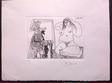 Pablo Picasso Serie 347 Incisione Erotica Anno 68