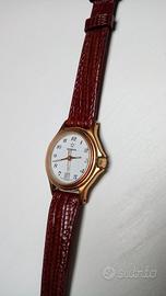 Orologio Eterna Lady Swiss Quarzo '80-90 oro pelle