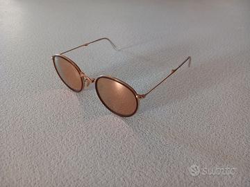 Occhiale da sole rayban tondo oro rb3517