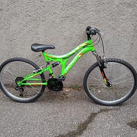 BICICLETTA  BIAMMORTIZZATA 24 POLLICI 