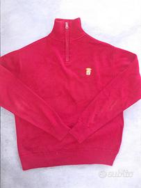 Maglione Marina Militare zip  rosso – Taglia M