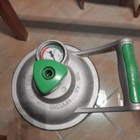 VENTOSA ALLUMINIO Ø 180 CON VUOTOMETRO 150kg