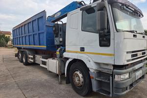 iveco eurotech cursor con ribaltabile e gru