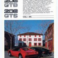 Ferrari 208 GTB \ 208 GTS 1981 depliant originale