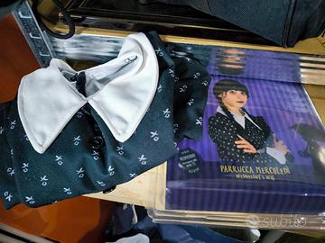 Vestito carnevale Mercoledì Addams bambina 8/9 ann