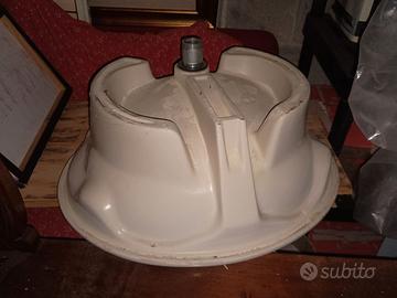 Lavandino con top travertino