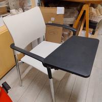 Sedie in PVC con ribaltina, per ufficio, meeting