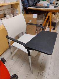 Sedie in PVC con ribaltina, per ufficio, meeting