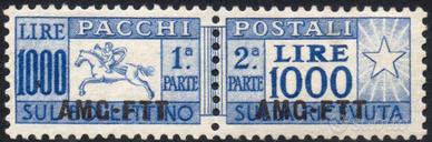 TRIESTE A 1954- Pacchi  MNH 1000 Lire FIRMATO  WXJ