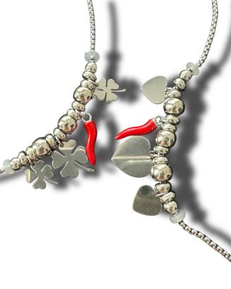 Bracciale fortuna o amore in acciaio