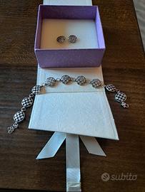 bracciale e orecchini filigrana argento 