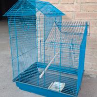 Gabbia per uccelli NUOVA - 40x50x70h cm - Blu