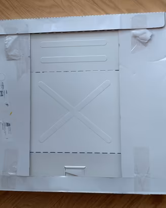 Ivar Ikea cassetto metallo bianco 39x30x14