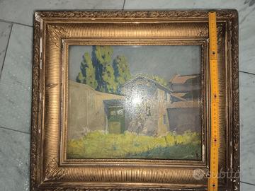 Dipinto a Olio d'Epoca "Palatino" (Roma, 1943) con