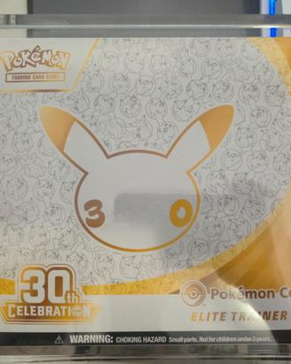 Pokemon etb pokemon center 30esimo + acrilico