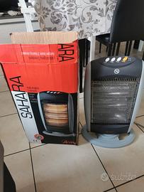 Stufa alogena + ventola riscaldante
