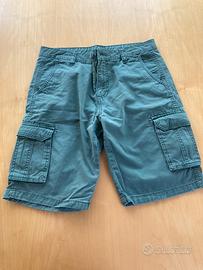 Pantaloni corti cargo verdi