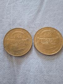 200 LIRE 1896/1996.  2 pz. Cent.  Guardia di Finan