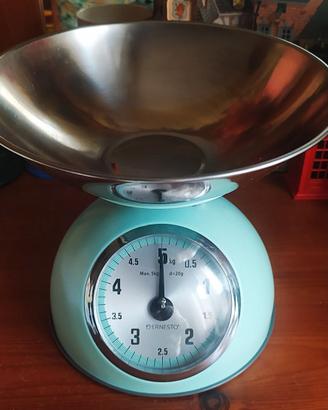 Bilancia da cucina analogica turchese 5 kg