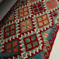 Tappeto passatoia kilim afgano originale autentico