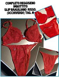Completo Reggiseno imbottito e slip Brasiliano