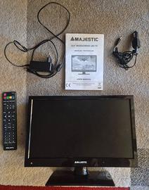 TV Majestic 15.6 Led, camper van auto 